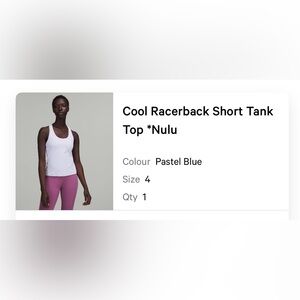Lululemon Nulu tank